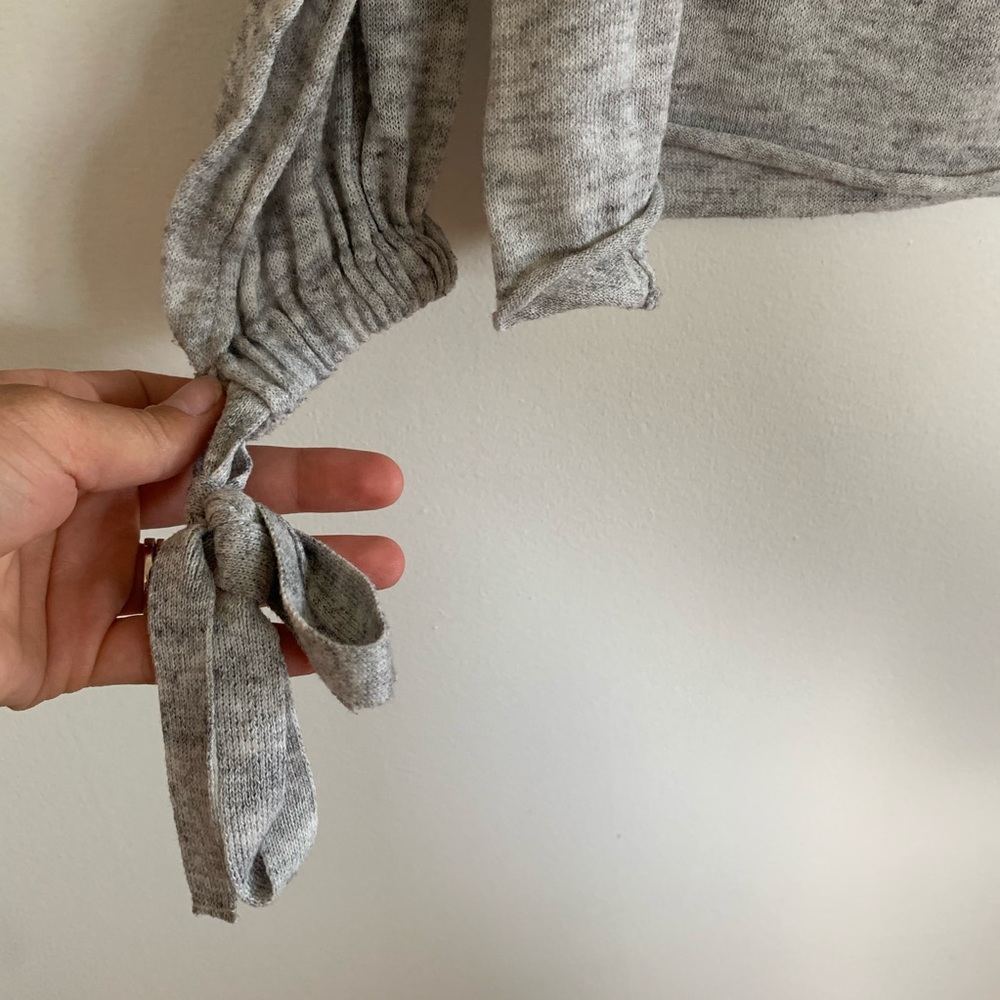 Zara Gray Knit Pullover Sweater - image 3